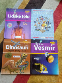 Knihy Lidské tělo, Dinosauři, Vesmír, Astronomie