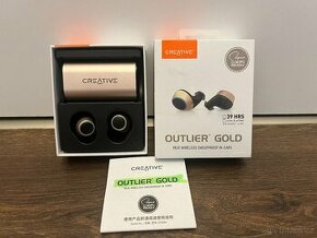 Prodám nová BT sluchátka CREATIVE Outlier Gold