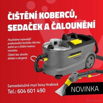 Čištění koberců a sedaček