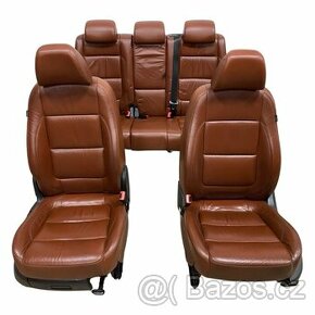 Sedačky hnědá kůže tera VW Tiguan 5N r.v. 2008