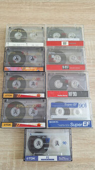 Audio kazety 9ks - 1