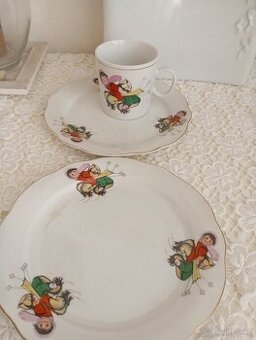 Retro dětský porcelán