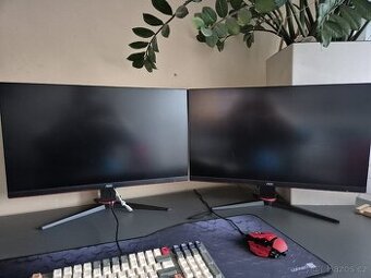 2x herní monitor 27" AOC Q27G2E/BK Gaming - 1