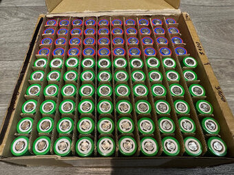 100kusů Li-Ion 18650 články baterie kapacita 3100 mAh