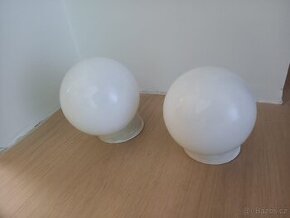 RETRO lampy osvětlení "KOULE" i s podstavci - použité, ale p - 1