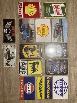 Plechové retro cedule