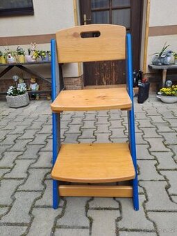 Rostoucí židle modrá