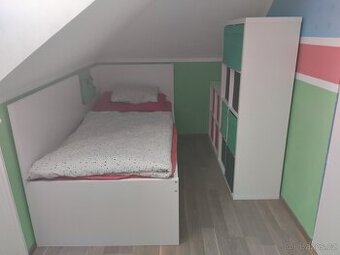 Postel Flaxa s výsuvným lůžkem IKEA