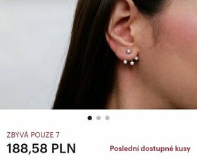 Oboustrané stříbrné naušnice