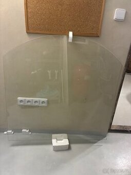 Flamingo sklo pod kamna oblouk R500, 1000x1000x6mm