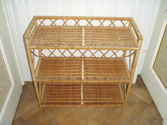 RATANOVÝ REGÁL - KOMODA