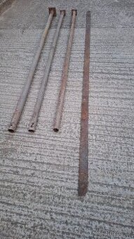 Trubky, Stĺpy na plot alebo regál, Pásovina