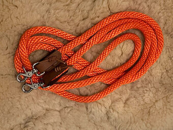 Provazové otěže oranžové