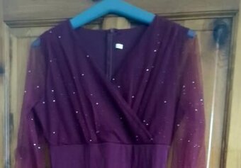 SPOLEČENSKÉ ŠATY S KAMÍNKY,VEL.L, NOVÉ,PC 1499,NÁDHERNÉ