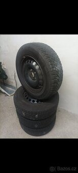 Zimní pneu 195/65 R15 Michelin na plechače - Octavia 2