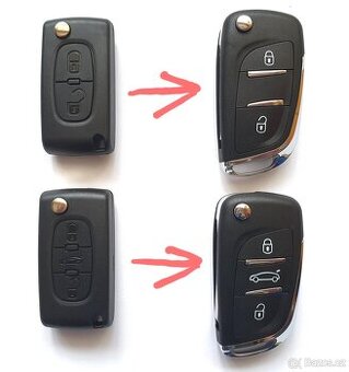 Klíč Peugeot Citroen.