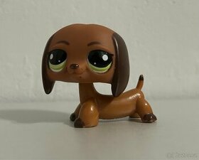 LPS Littlest Pet Shop hnědý pes jezevčík - 1