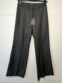 Dámské šedé společenské kalhoty-NOVÉ - 1