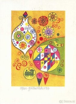 Jiří Kubíček – Vánoce II (Grafika)