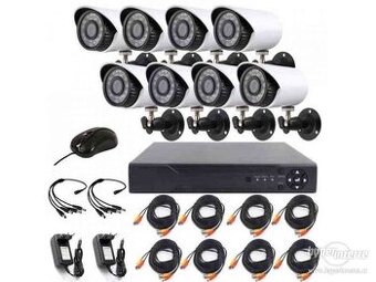 Bezpečnostní 8-kamerový systém AHD cctv