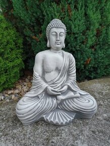 Nový střední Buddha z betonu - výška 40 cm - 1