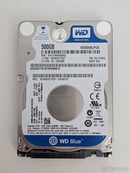 WD SATA 500Gb 2,5"