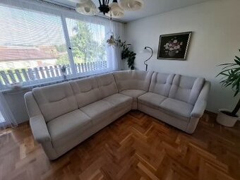Rohová rozkládací sedací souprava