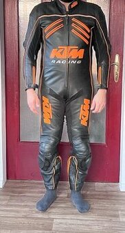 Kožená 1 - dílná moto kombinéza KTM