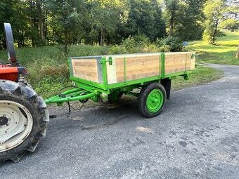 Vlečka za traktor - sklopná dvoukolová - 1