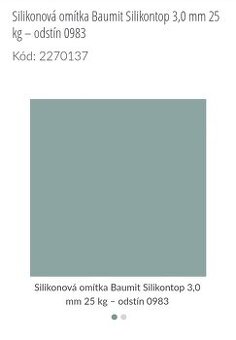 Silikonová omítka Baumit - 1