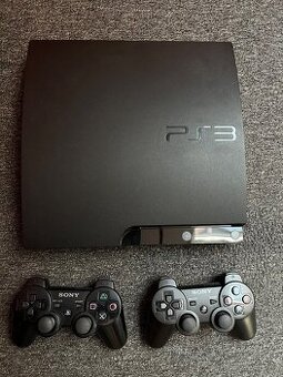 PLAYSTATION 3 SLIM, 500 GB + Hry a ovladače.
