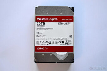 Western Digital Red Pro 20 TB - záruka do 2029 PC: 12 000 Kč