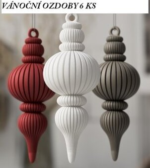 Vánoční ozdoby set 6ks