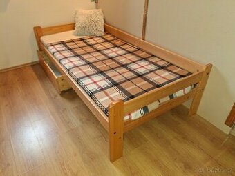 Dřevěná postel 90x200