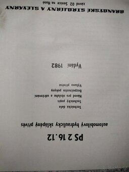 Návody, katalogy dílů, příručky