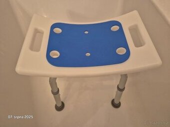 Hliníková nastavitelná sprchová stolička