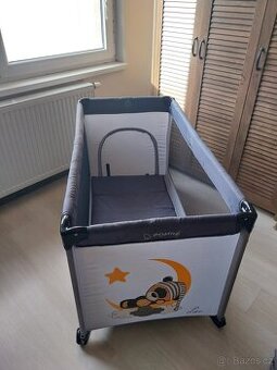 Bomimi LUNA graphite / sweet dreams cestovní postýlka