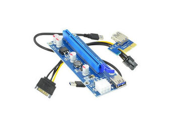 ANPIX ver009s redukce PCIe x1 na PCIe x16 (PCIe riser)