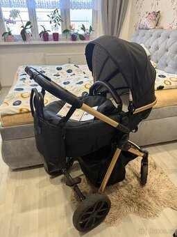 Kočárek MoMi LIMURU 2v1 černý