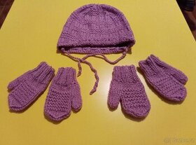 Čepice a rukavice 12-18 měsíců - 1