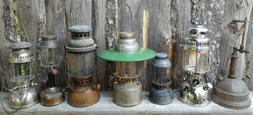 Staré tlakové benzínové lampy / lihové lucerny / petrolejky - 1