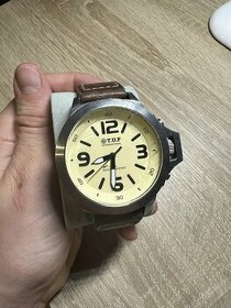 Pánské hodinky TOUGH Jeansmith T.U.F brown leather - 1