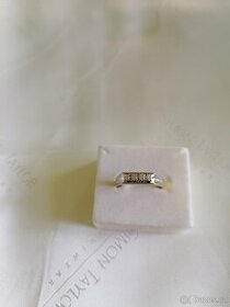 Zlatý luxusní prsten s diamanty 0,30ct
