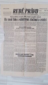 Raritni vytisky 1945 novin