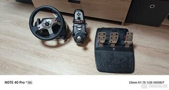 Prodávám volant logitech+ řadící páka