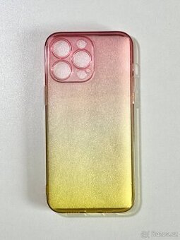 Kryt na iPhone 15 Pro Max s růžovo-žlutým přechodem