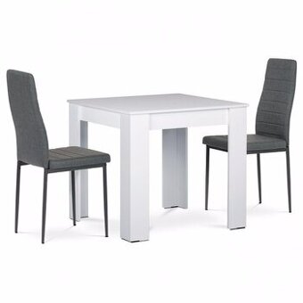 Jídelní set bílý stůl + 2 x židle