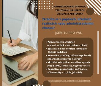 Nabízím Administrativní výpomoc na smlouvu i na IČ