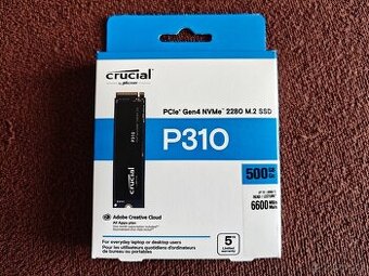 SSD Crucial P310 PCIe GEN 4 NVME 500GB M. 2280