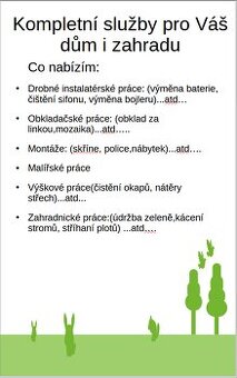 Kompletní služby pro Váš dům i zahradu